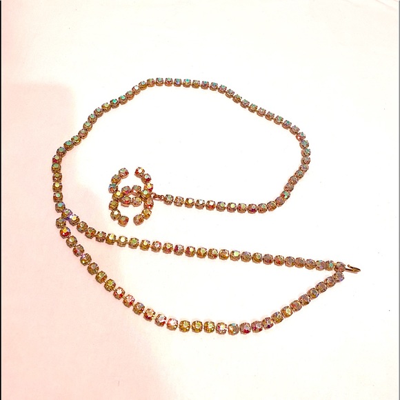 CHANEL Accessories - Authentic vintage Chanel CC crystal chain belt